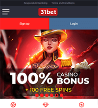 31Bet Casino Screenshot