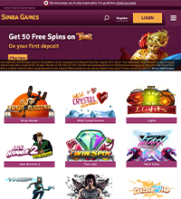 Simba Games Casino Screenshot