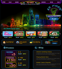 Vegas Mobile Casino Screenshot