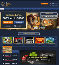 Vortex Casino Screenshot