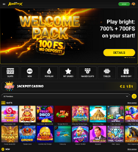 AdmiralX Casino Screenshot