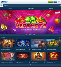 1xBet Casino Screenshot