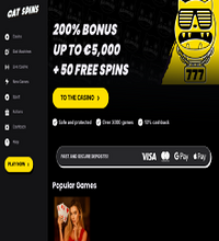 Cat Spins Casino Screenshot