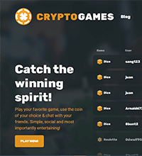 CryptoGames Casino Screenshot