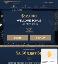 Diamond Reels Casino Screenshot
