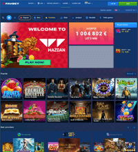 FavBet Casino Screenshot