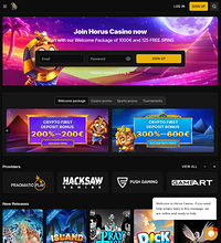 Horus Casino Screenshot
