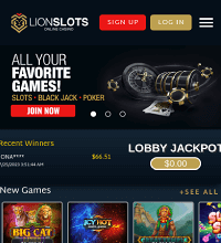Lion Slots Casino Screenshot