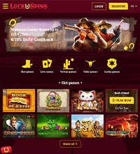 Luck of Spins Casino Screenshot