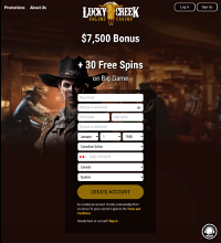 Lucky Creek Casino Screenshot