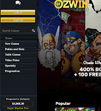 Ozwin Casino Screenshot