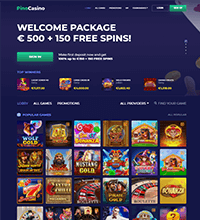 Pino Casino Screenshot