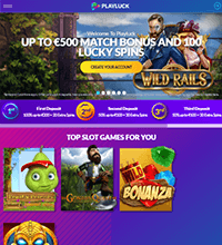PlayLuck Casino Screenshot