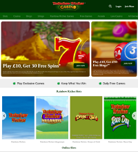 Rainbow Riches Casino Screenshot