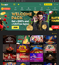 RajBet Casino Screenshot