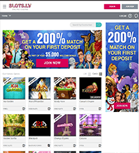 Slots.lv Casino Screenshot