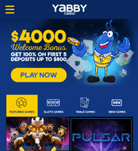 Yabby Casino Screenshot
