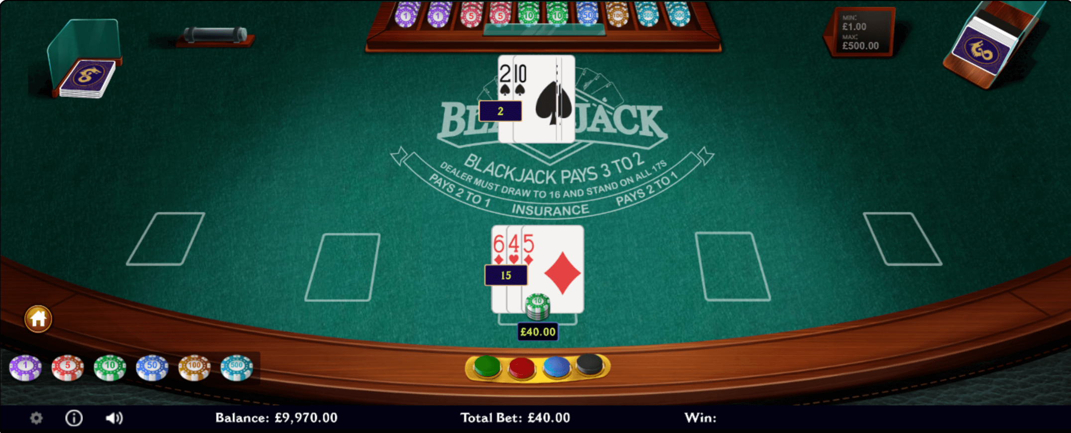Mobile Blackjack Gameplay