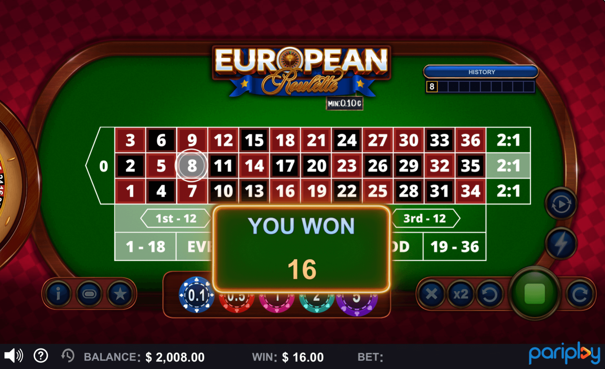 Mobile Roulette Gameplay