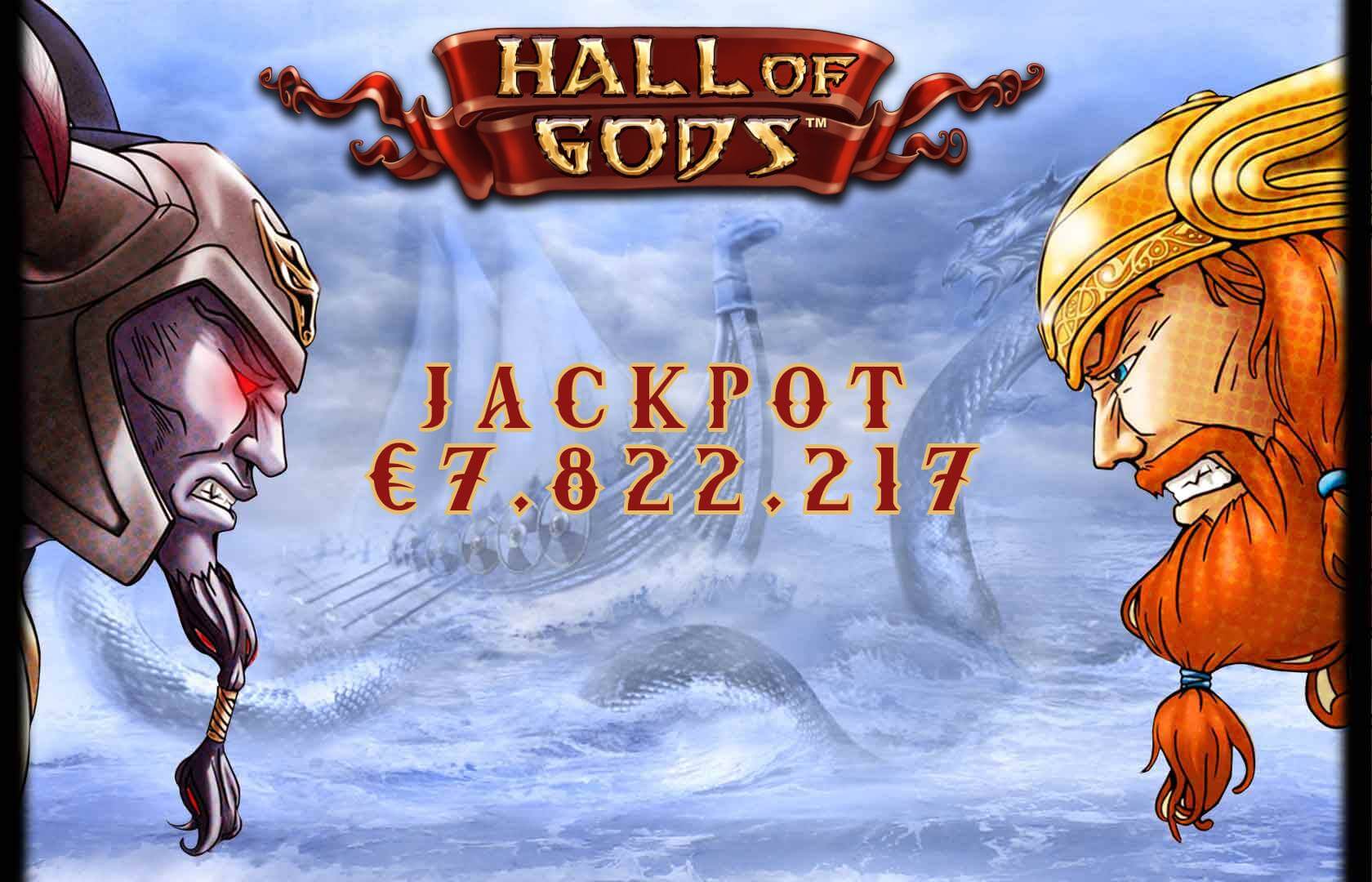 NetEntâ€™s Hall of Gods Online Slot â‚¬7,822,217 progressive jackpot