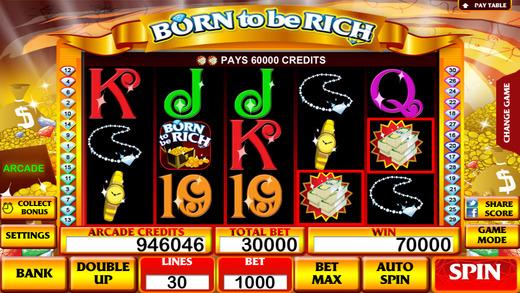 Born to be a Rich Slot Machine for Iphone